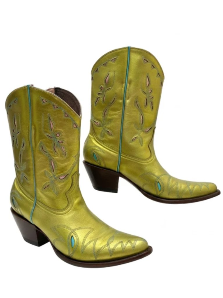 Old Gringo Reno Lime Green Leather Cowgirl Boots Size 11